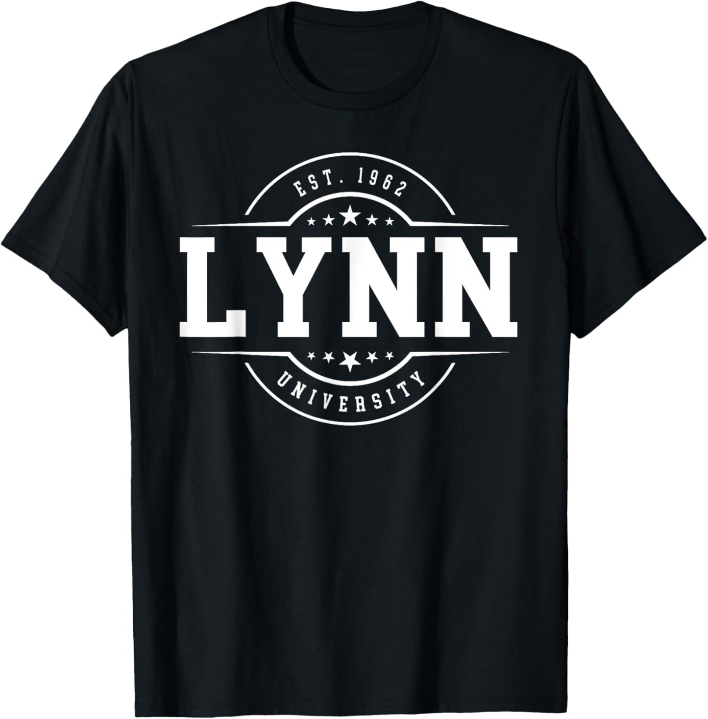 Lynn University (Boca Raton) Arch Vintage Classic Design T-Shirt - T-Shirt | Black