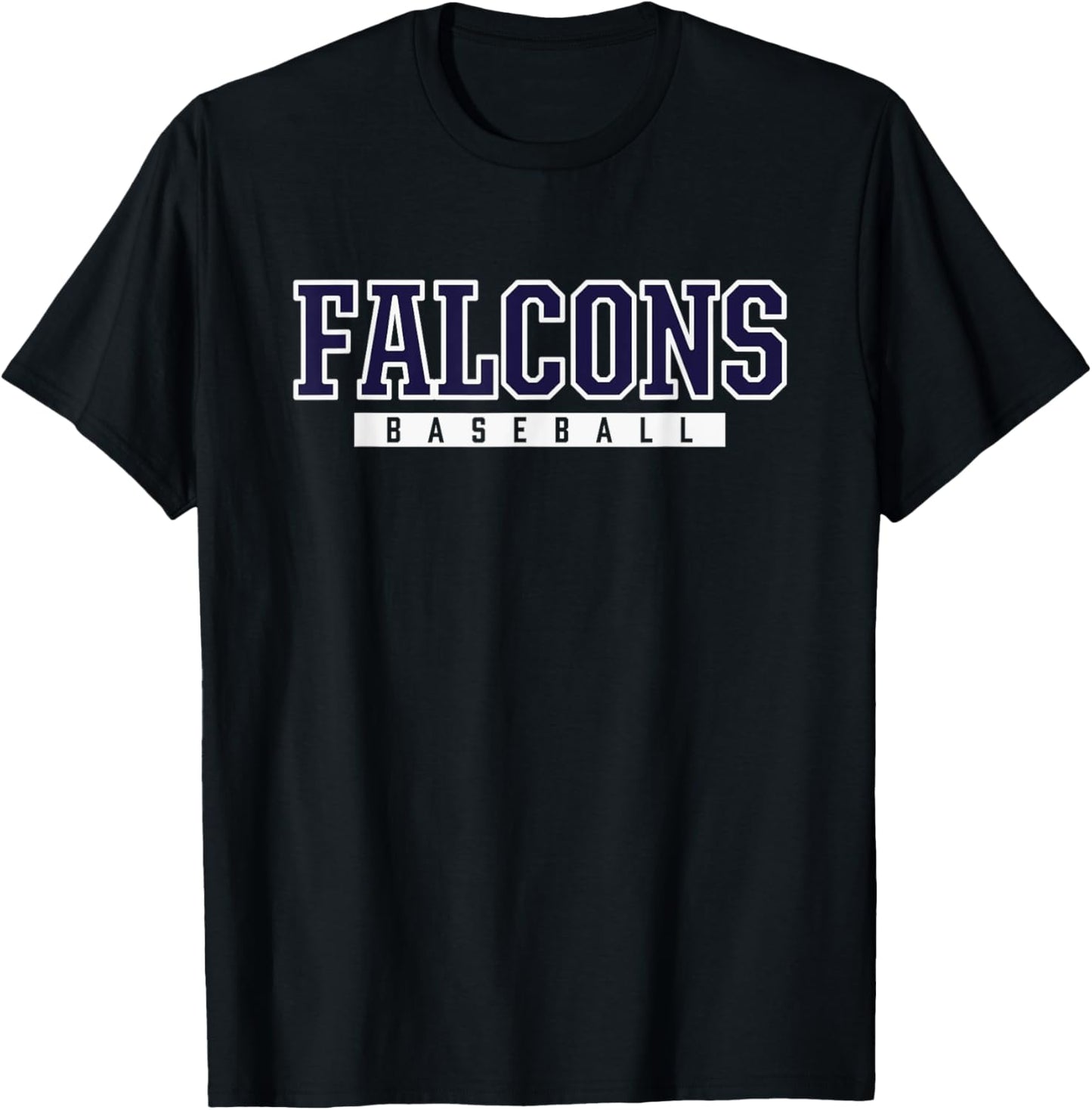 Foothill Falcons Baseball T-Shirt - T-Shirt | Black