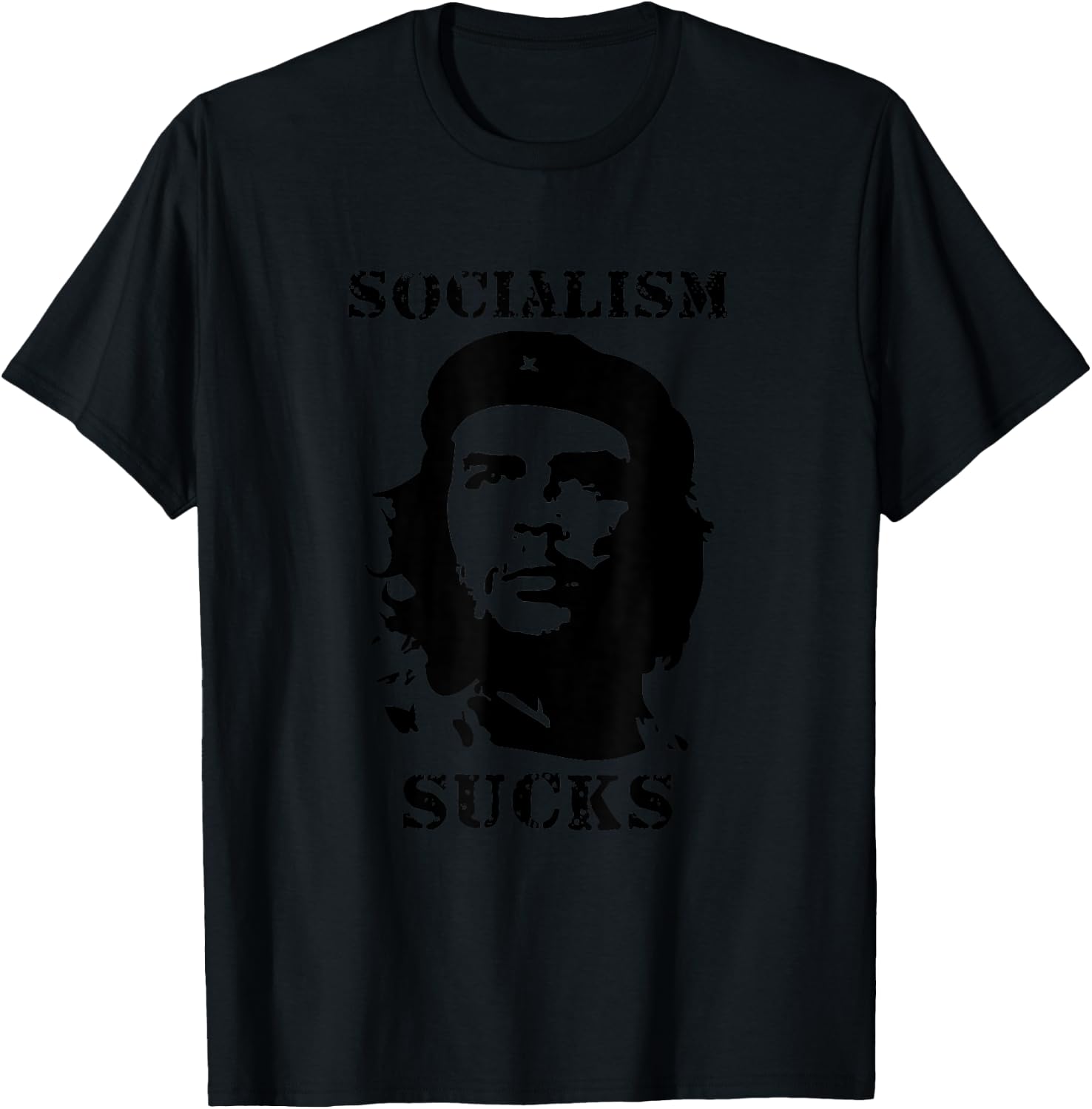 Socialism Sucks Anti Communism Anti Leftist Anti Che Guevara T-Shirt - T-Shirt | Black