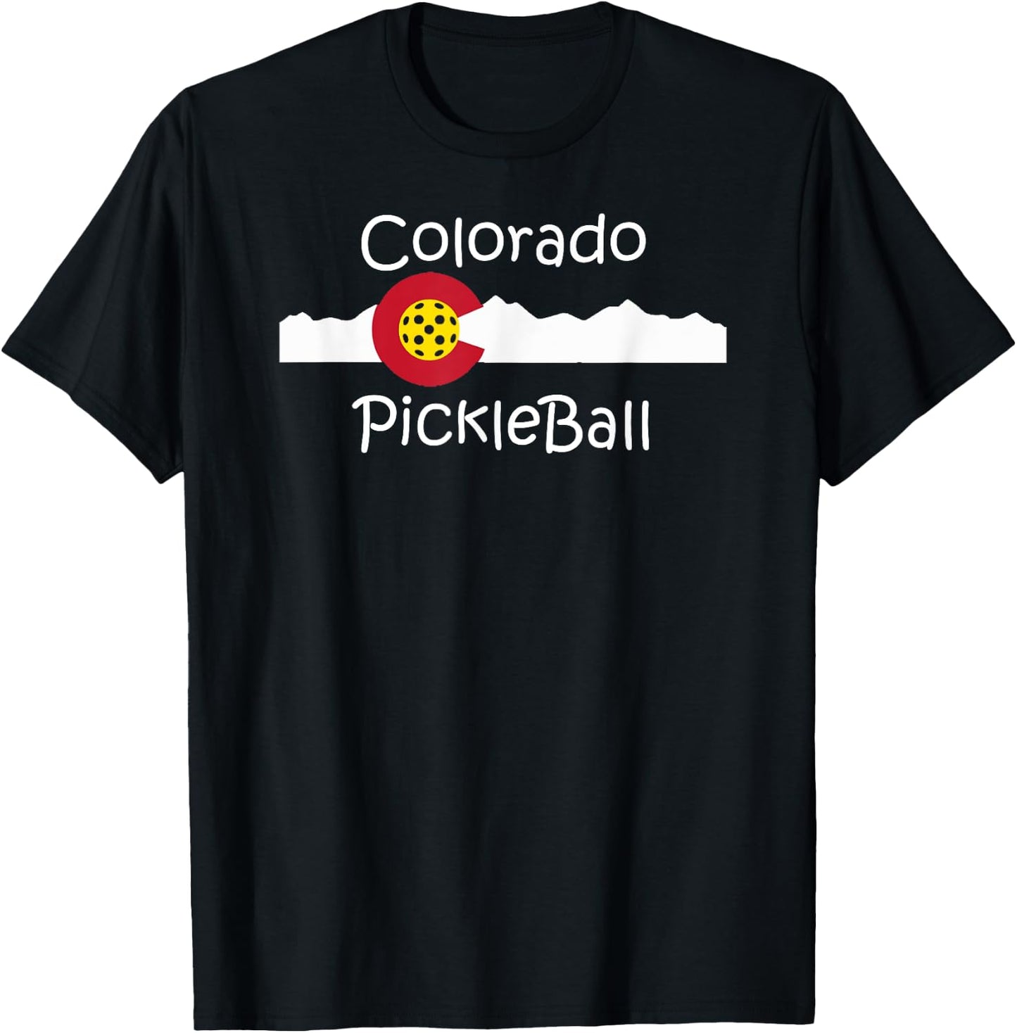 Colorado Pickleball T-Shirt - T-Shirt | Black