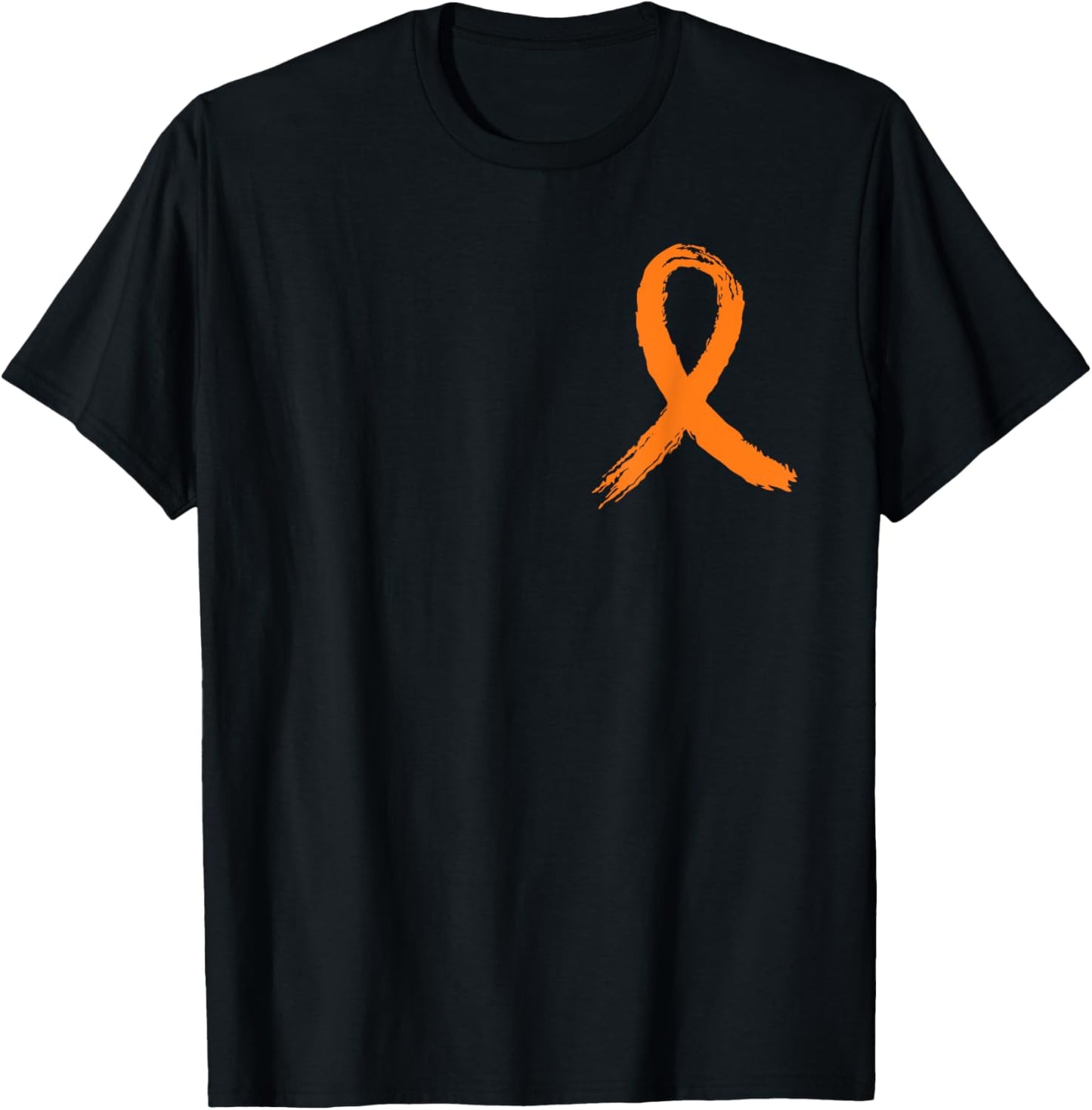 Front and Back Graphic Leukemia Awareness Survivor USA Flag T-Shirt - T-Shirt | Black
