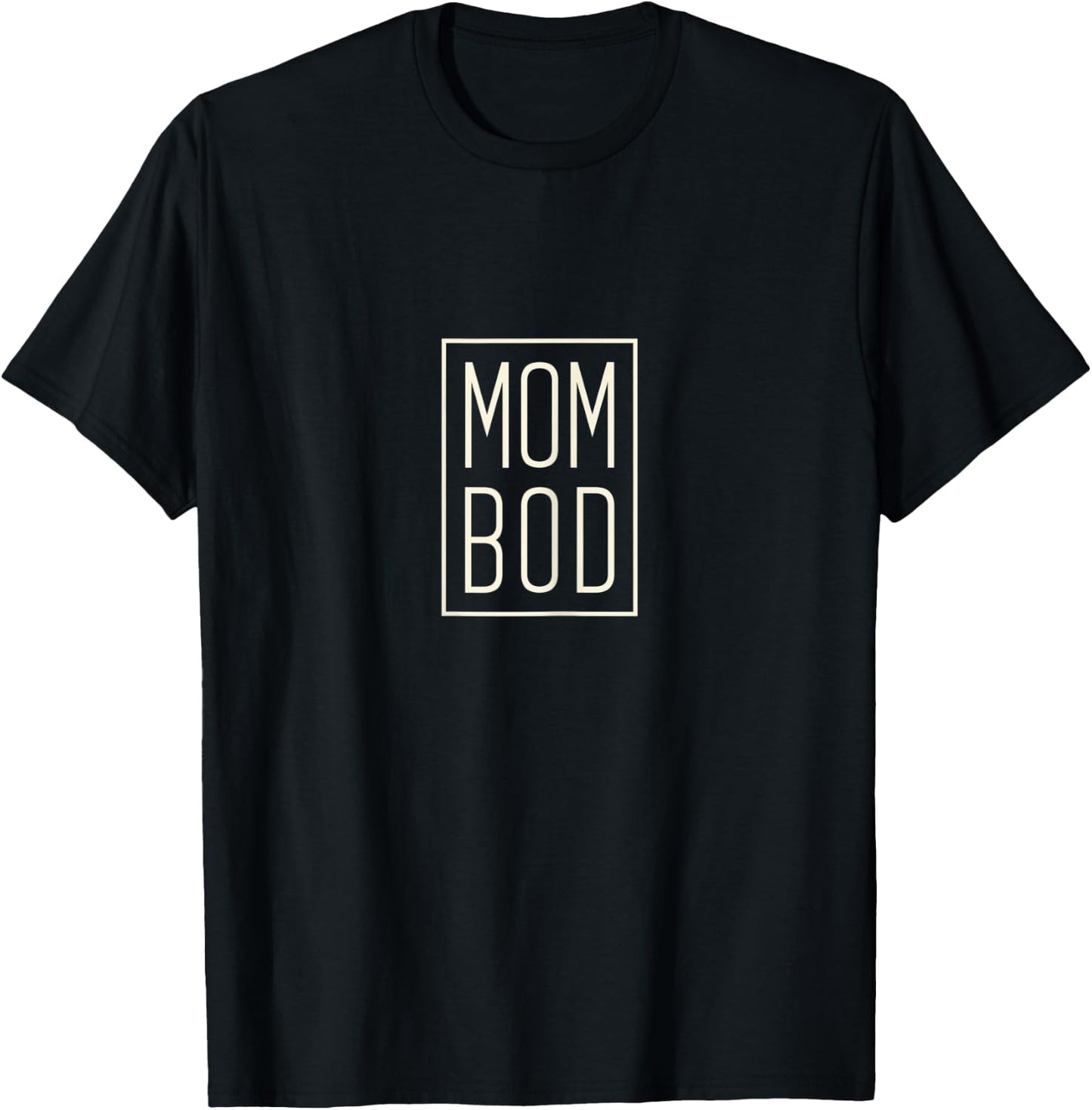 Mom Bod - Elegant Mother's Day T-Shirt - T-Shirt | Black