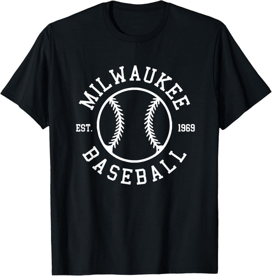 Milwaukee Baseball Seventh Inning Stretch Gameday Fan Gear T-Shirt - T-Shirt | Black