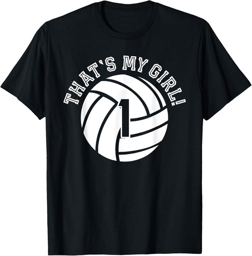 Unique That's My Girl #1 Volleyball Player Mom or Dad Gifts