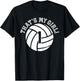 Unique That's My Girl #1 Volleyball Player Mom or Dad Gifts T-Shirt - T-Shirt | Black
