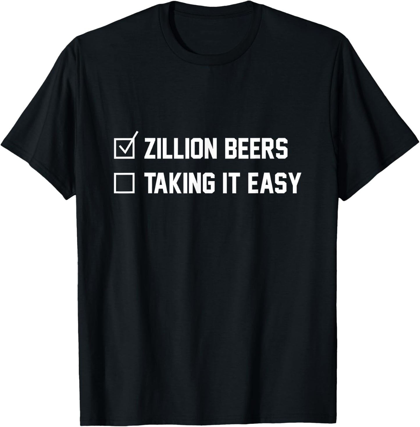 Barstool Sports Zillion Beers Taking It Easy T-Shirt - T-Shirt | Black