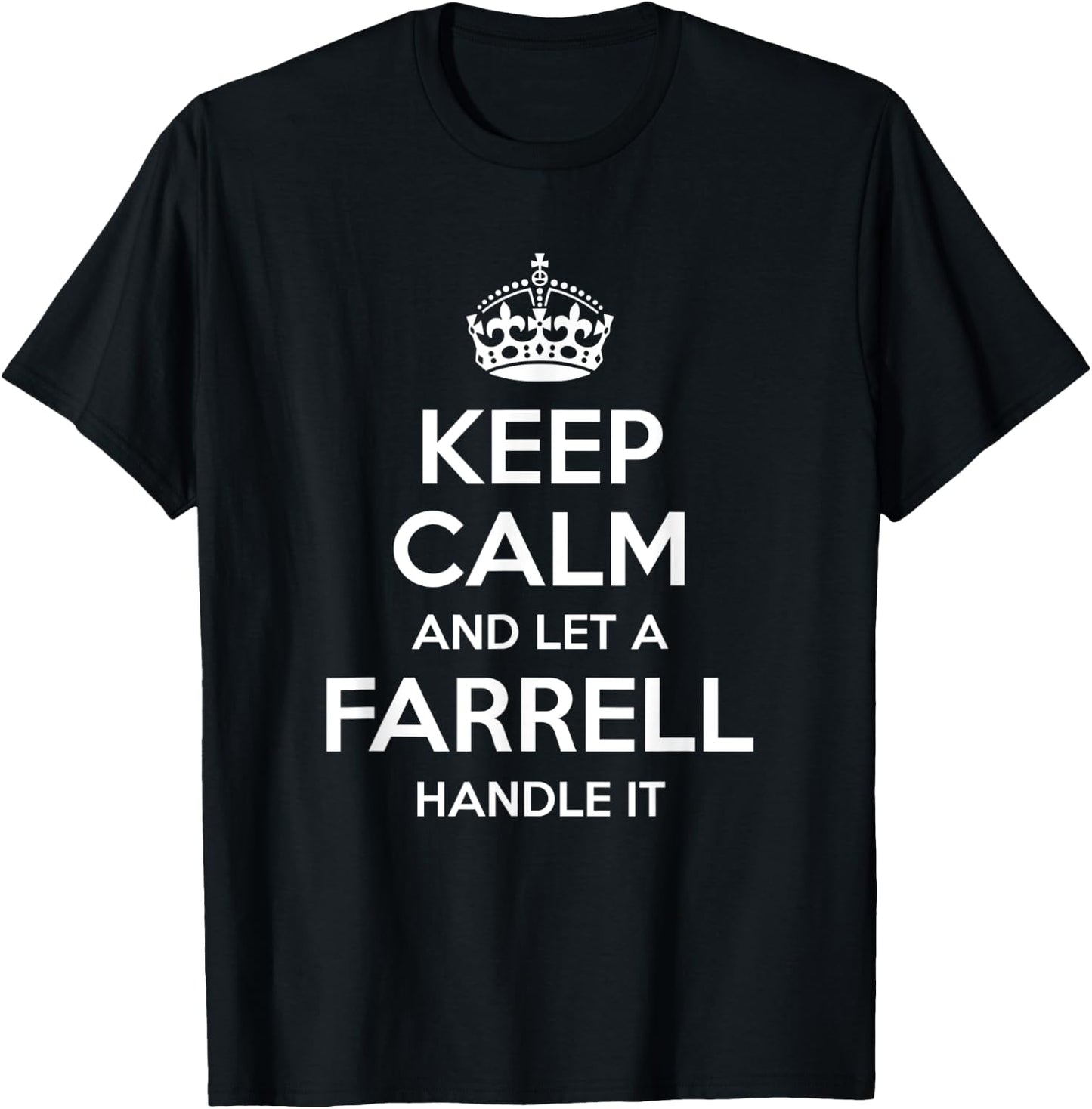FARRELL Funny Surname Family Tree Birthday Reunion Gift T-Shirt - T-Shirt | Black