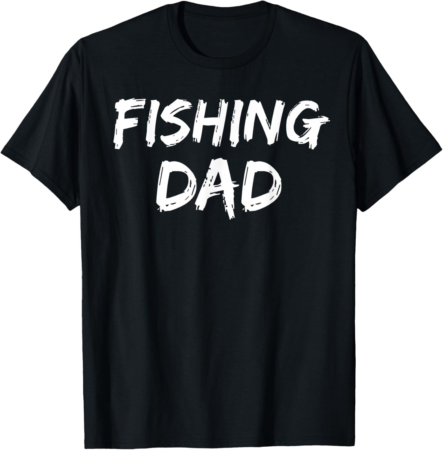 Fishermen Father's Day Gift from Son & Daughter Fishing Dad T-Shirt - T-Shirt | Black