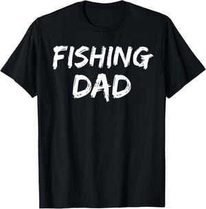 Fishermen Father's Day Gift from Son & Daughter Fishing Dad T-Shirt - T-Shirt | Black