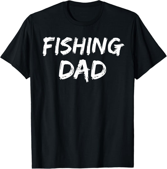 Fishermen Father's Day Gift from Son & Daughter Fishing Dad T-Shirt - T-Shirt | Black
