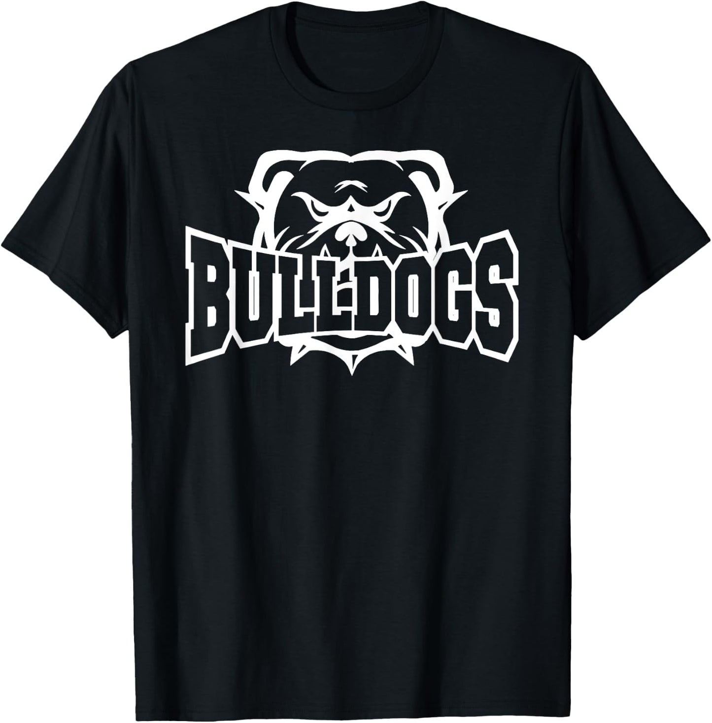Bulldogs School Sports Fan Team Spirit T-Shirt - T-Shirt | Black
