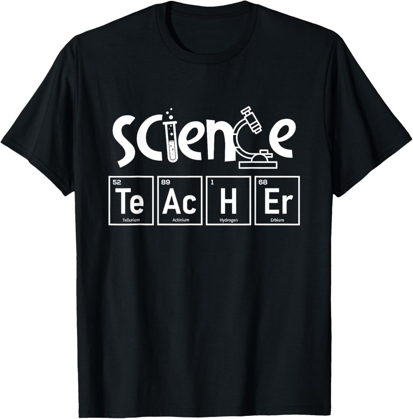 Science Teacher - Biology Lover Science Fan Physics Men Women Girls Kids T-Shirt - T-Shirt | Black