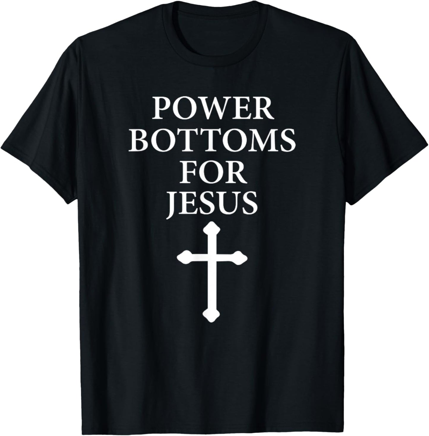 Vintage Power Bottoms For Jesus Christian Bible T-Shirt - T-Shirt | Black