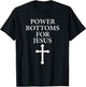 Vintage Power Bottoms For Jesus Christian Bible T-Shirt - T-Shirt | Black