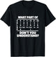 What is part of Don't You Understand? Swimming Swimmer Swimming T-Shirt - T-Shirt | Black