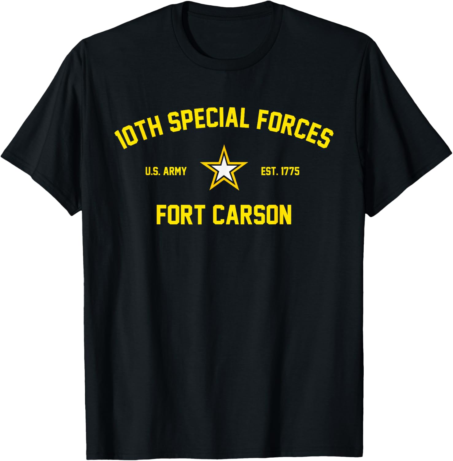 10th Special Forces Group Airborne T-Shirt - T-Shirt | Black