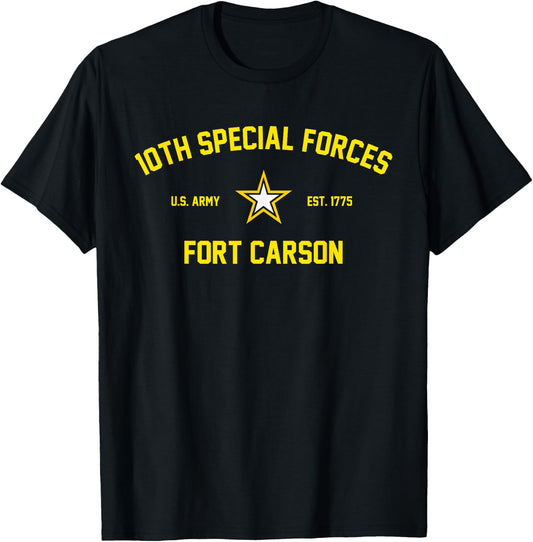 10th Special Forces Group Airborne T-Shirt - T-Shirt | Black