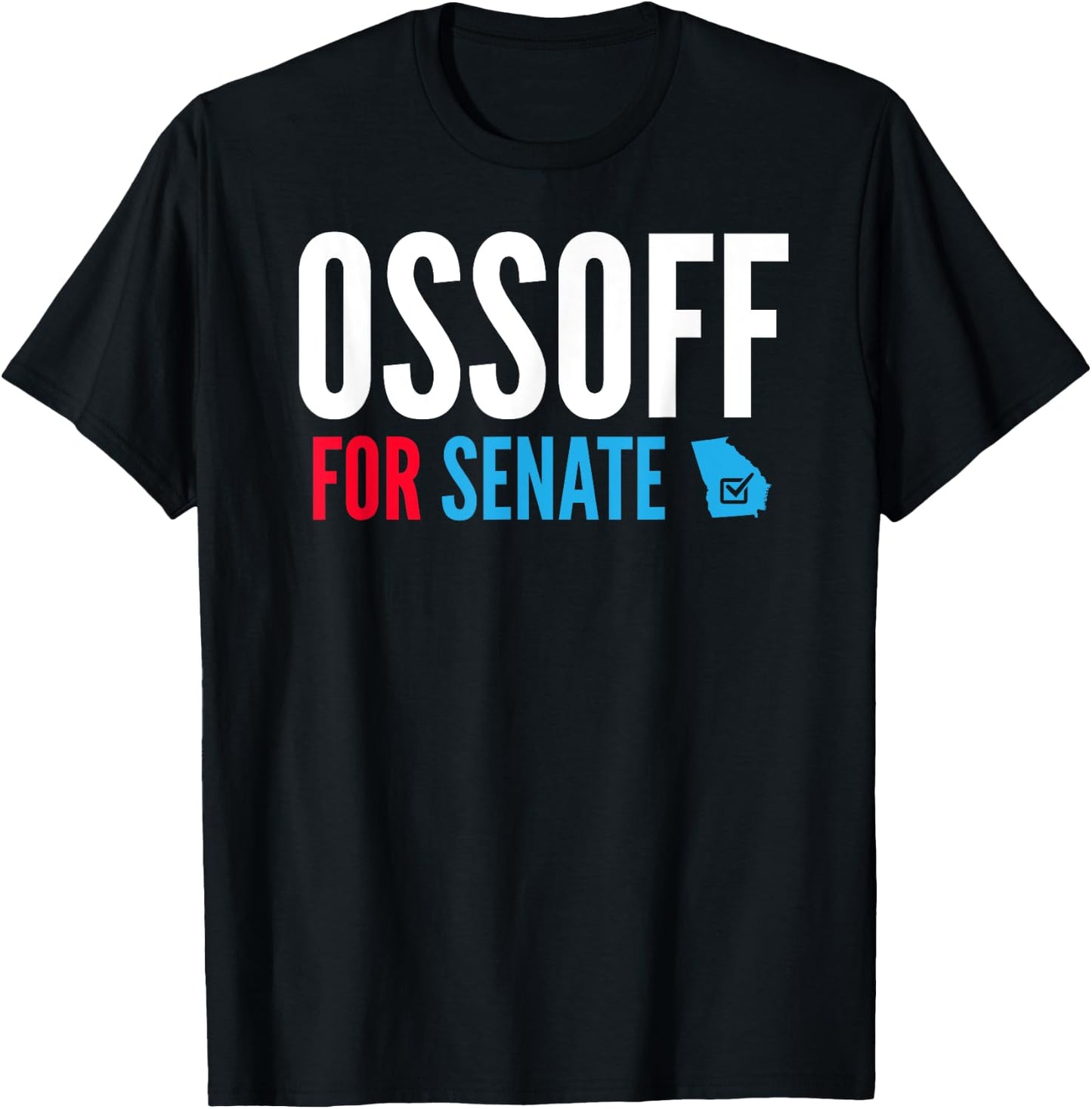 Jon Ossoff for Senate Georgia Runoff Vote T-Shirt - T-Shirt | Black