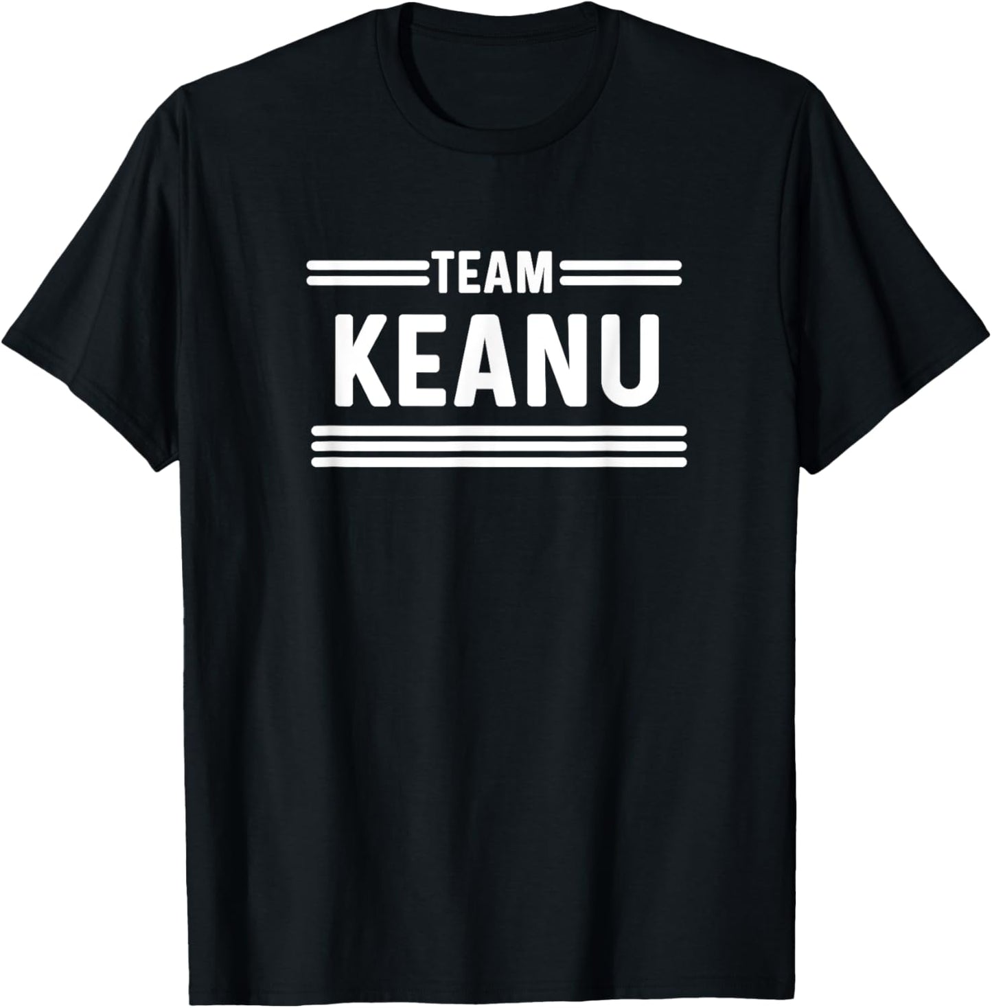 Team Keanu - Family Name T-Shirt - T-Shirt | Black
