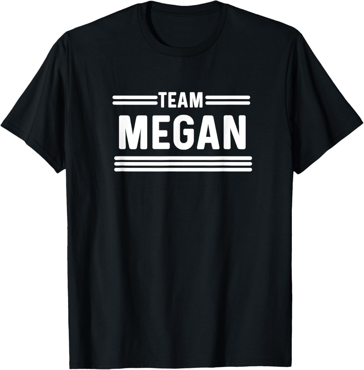 Team Megan - Family Name T-Shirt - T-Shirt | Black