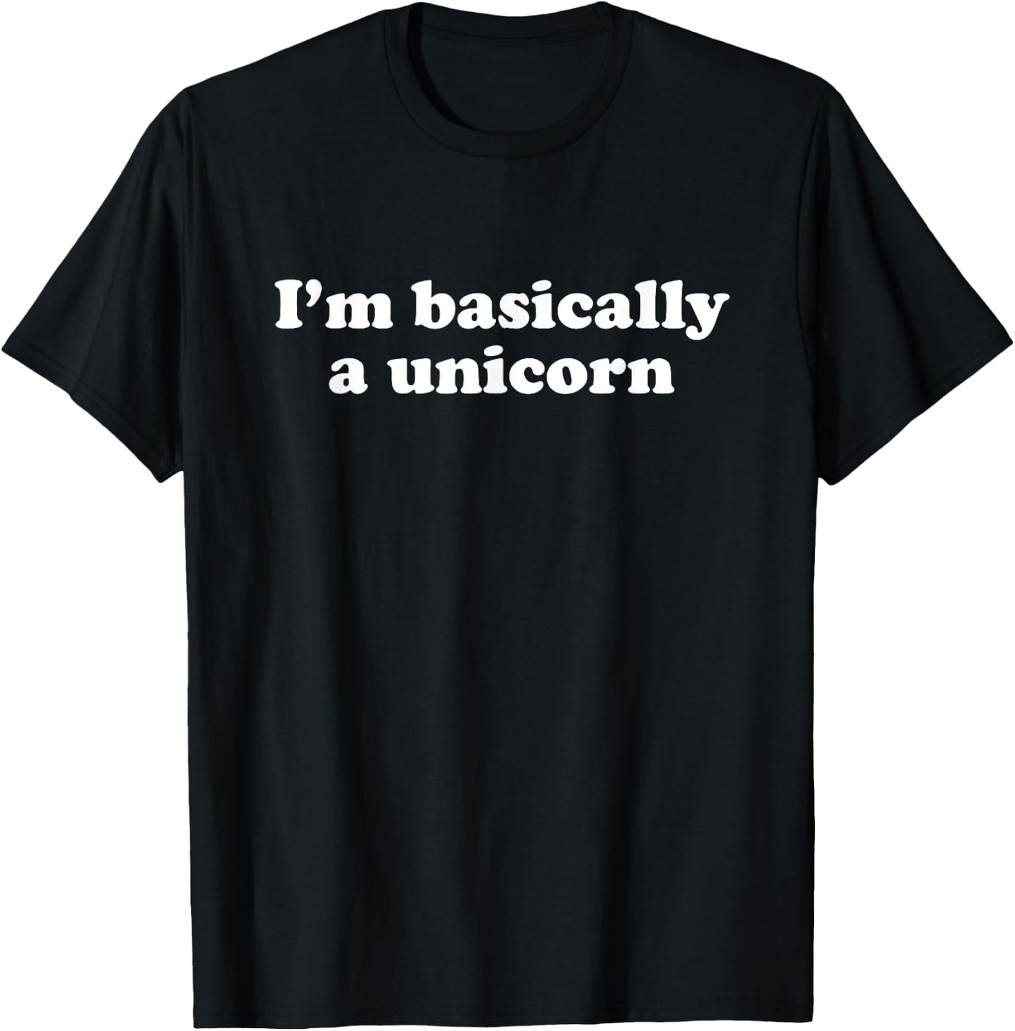 Funny Unicorn Gift Boys Girls Men or Women T-Shirt - T-Shirt | Black