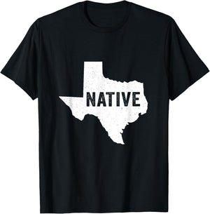 Native Texan Patriotic American Born USA Texas Lonestar Love T-Shirt - T-Shirt | Black