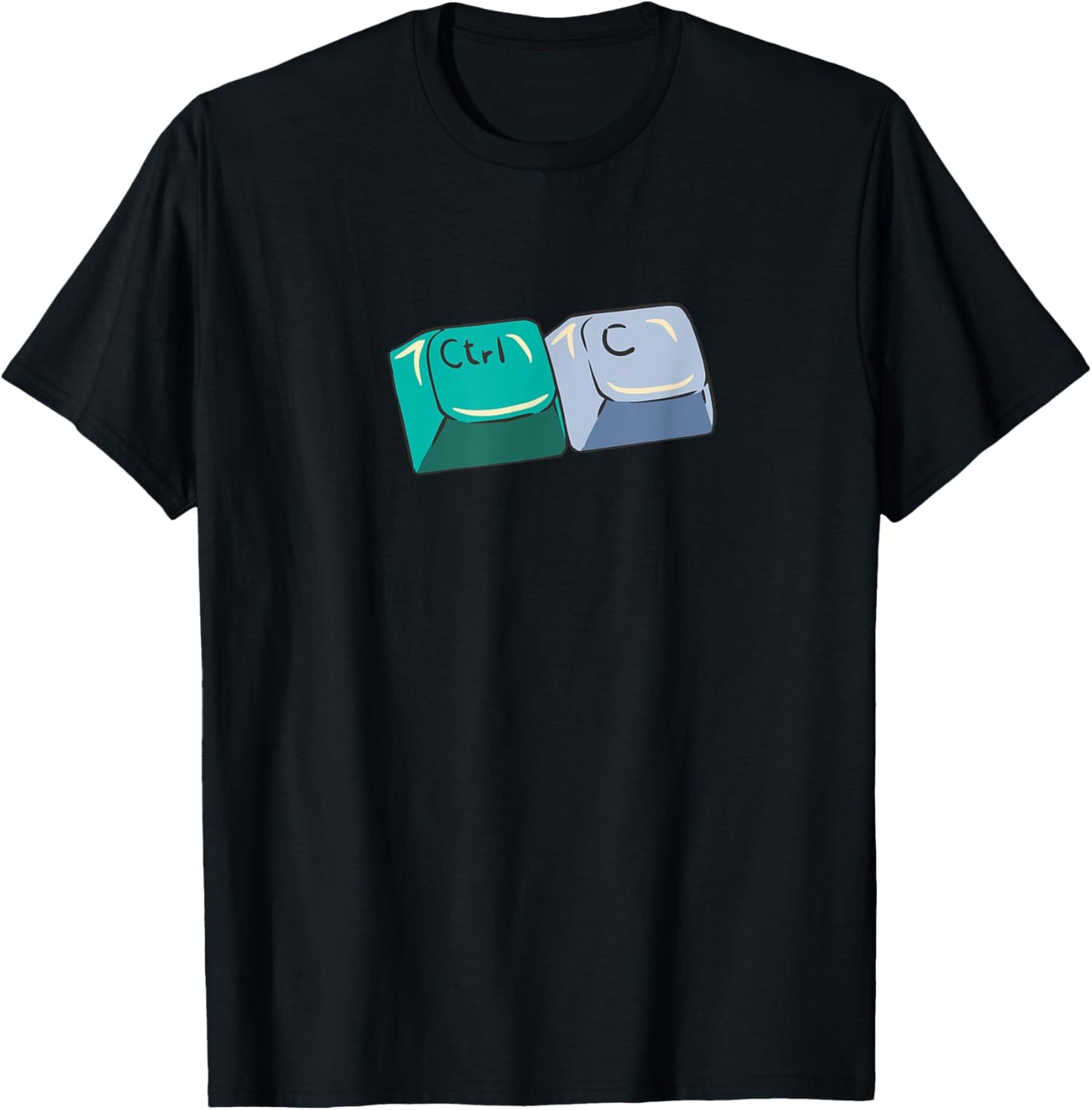 CTRL C matches Control V Funny Matching Parent Child Meme T-Shirt - T-Shirt | Black