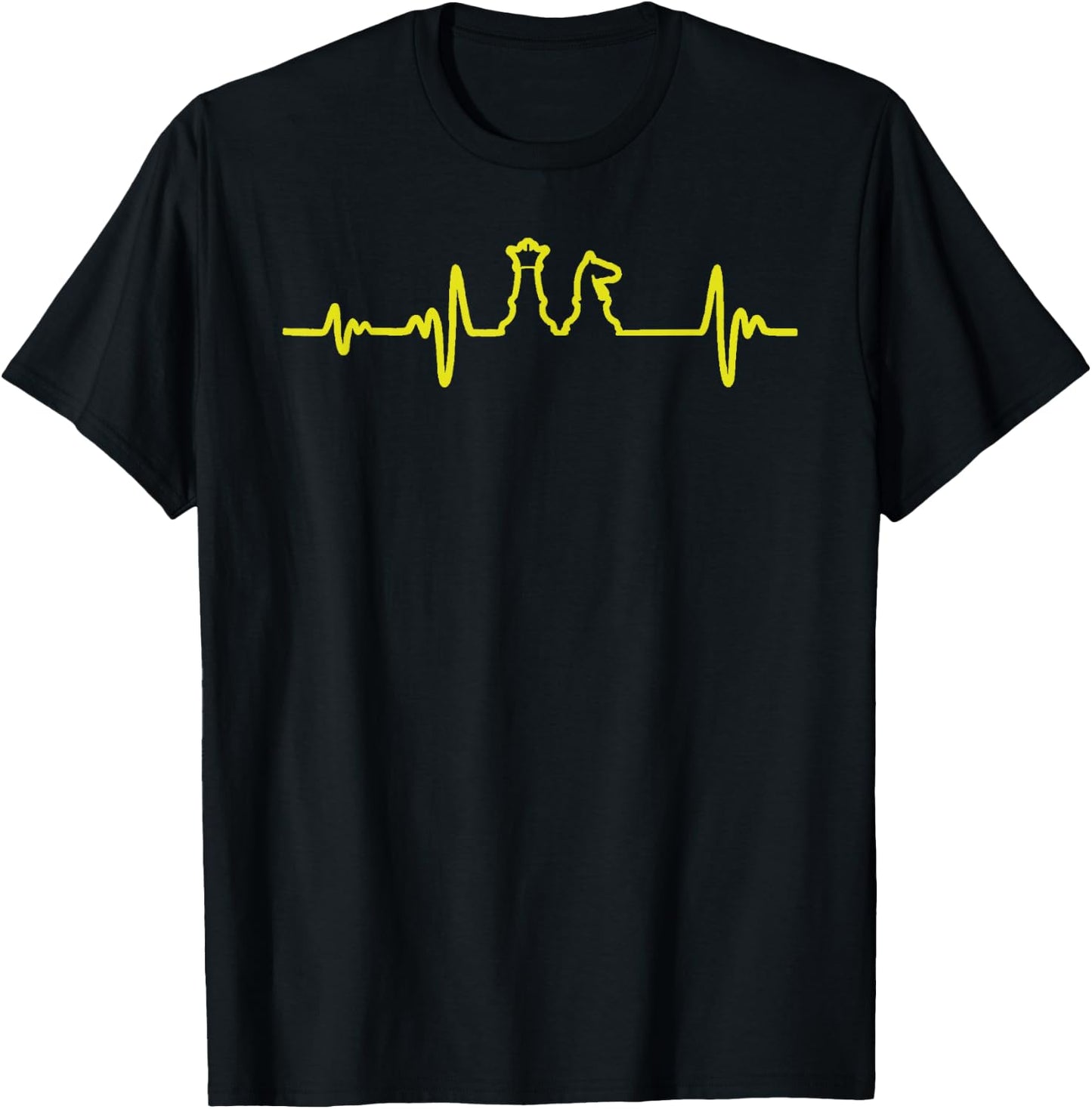 Chess Heartbeat T-Shirt - T-Shirt | Black
