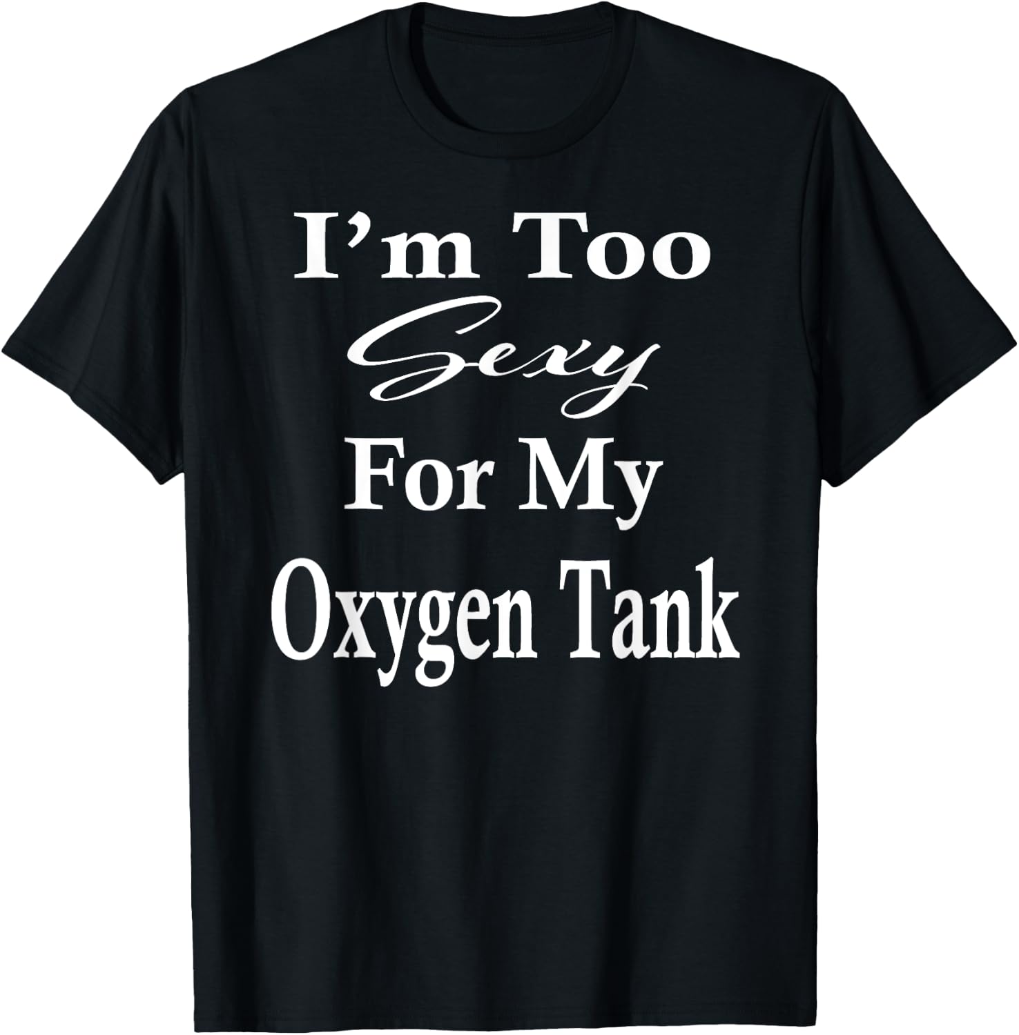 Oxygen Tank Humor Lung Surgery Recovery Get Well Soon Gifts T-Shirt - T-Shirt | Black