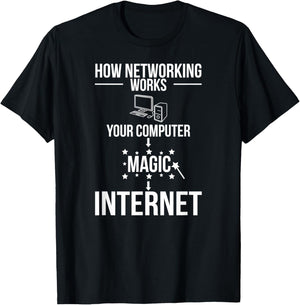 Networking Network Engineer Network Engineering T-Shirt - T-Shirt | Black