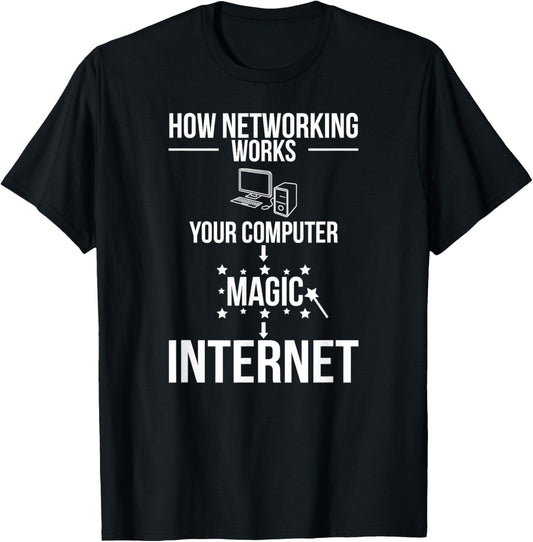 Networking Network Engineer Network Engineering T-Shirt - T-Shirt | Black