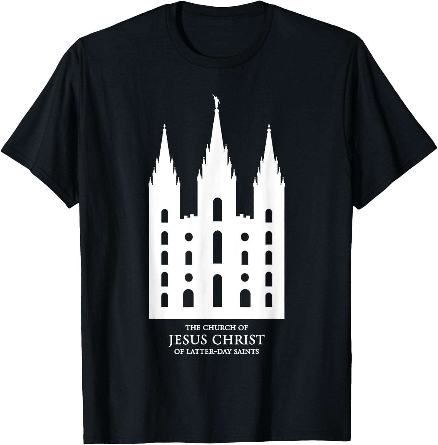 Mormon Latter-day Saints Temple - Salt Lake City, Utah T-Shirt - T-Shirt | Black