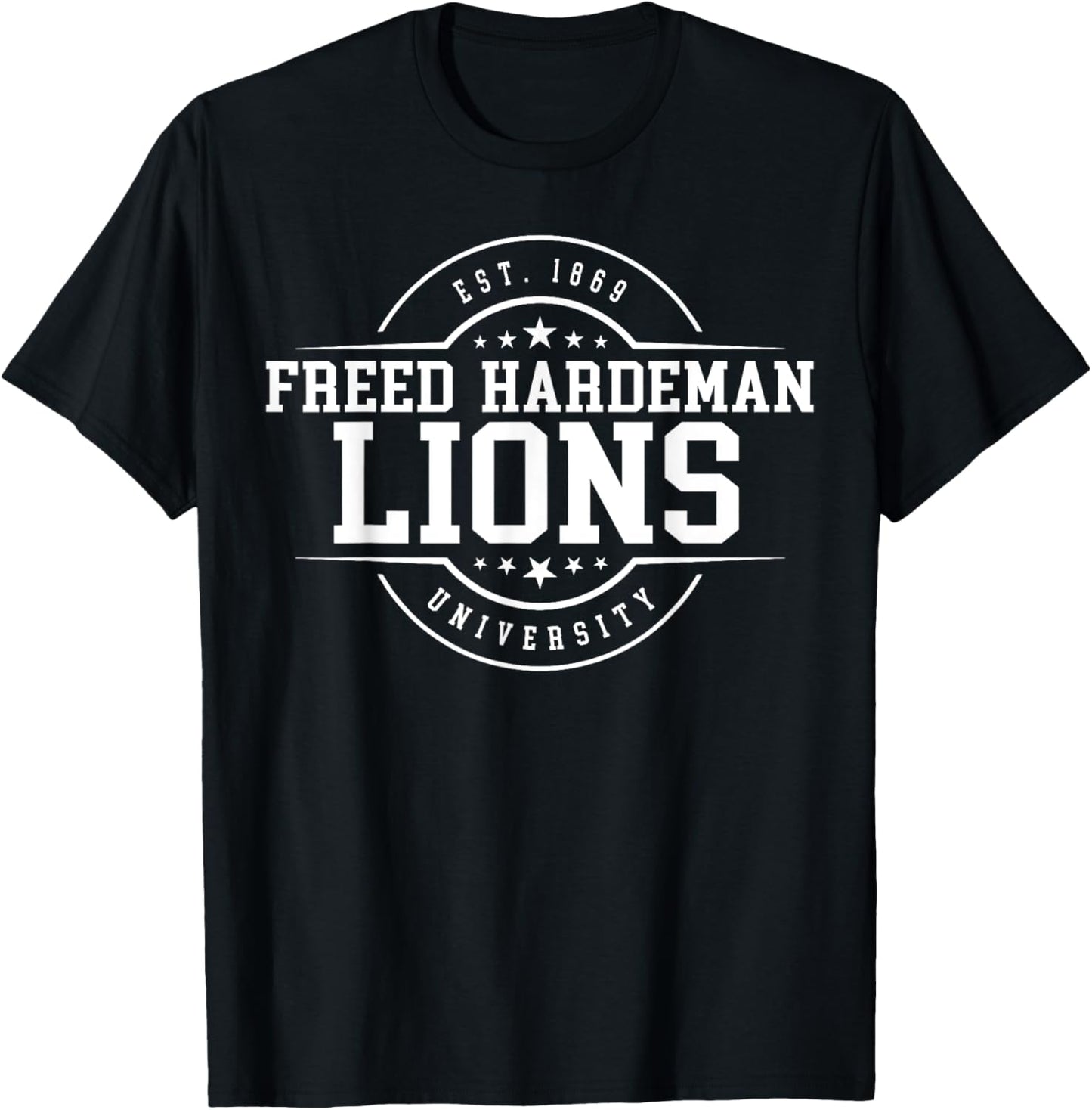 Freed-Hardeman University Lions Arch Vintage Classic Design T-Shirt - T-Shirt | Black