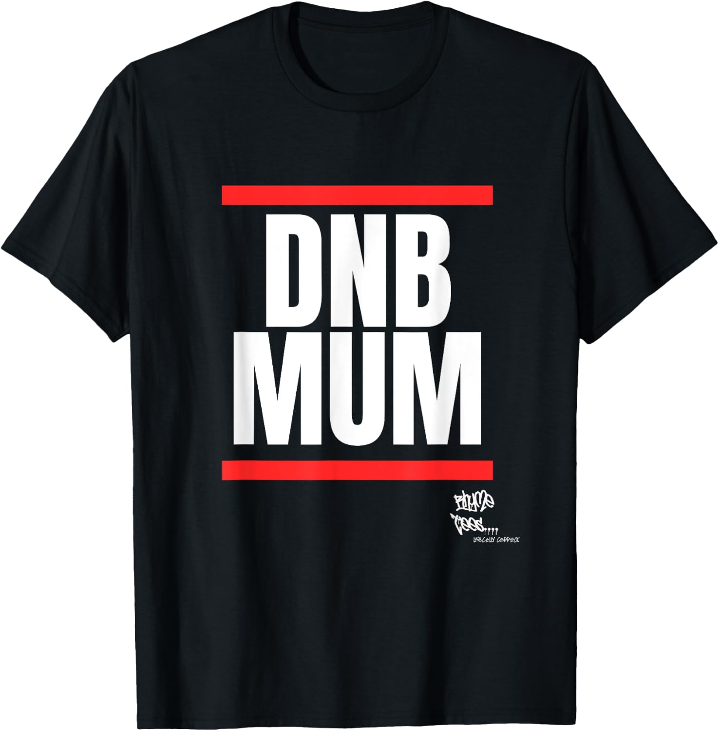 DRUM Bass Merch DNB MUM Rave Jungle Dance T-Shirt - T-Shirt | Black