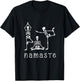 Namaste Skeletons Yoga Lover Gift Yogi Workout Women T-Shirt - T-Shirt | Black