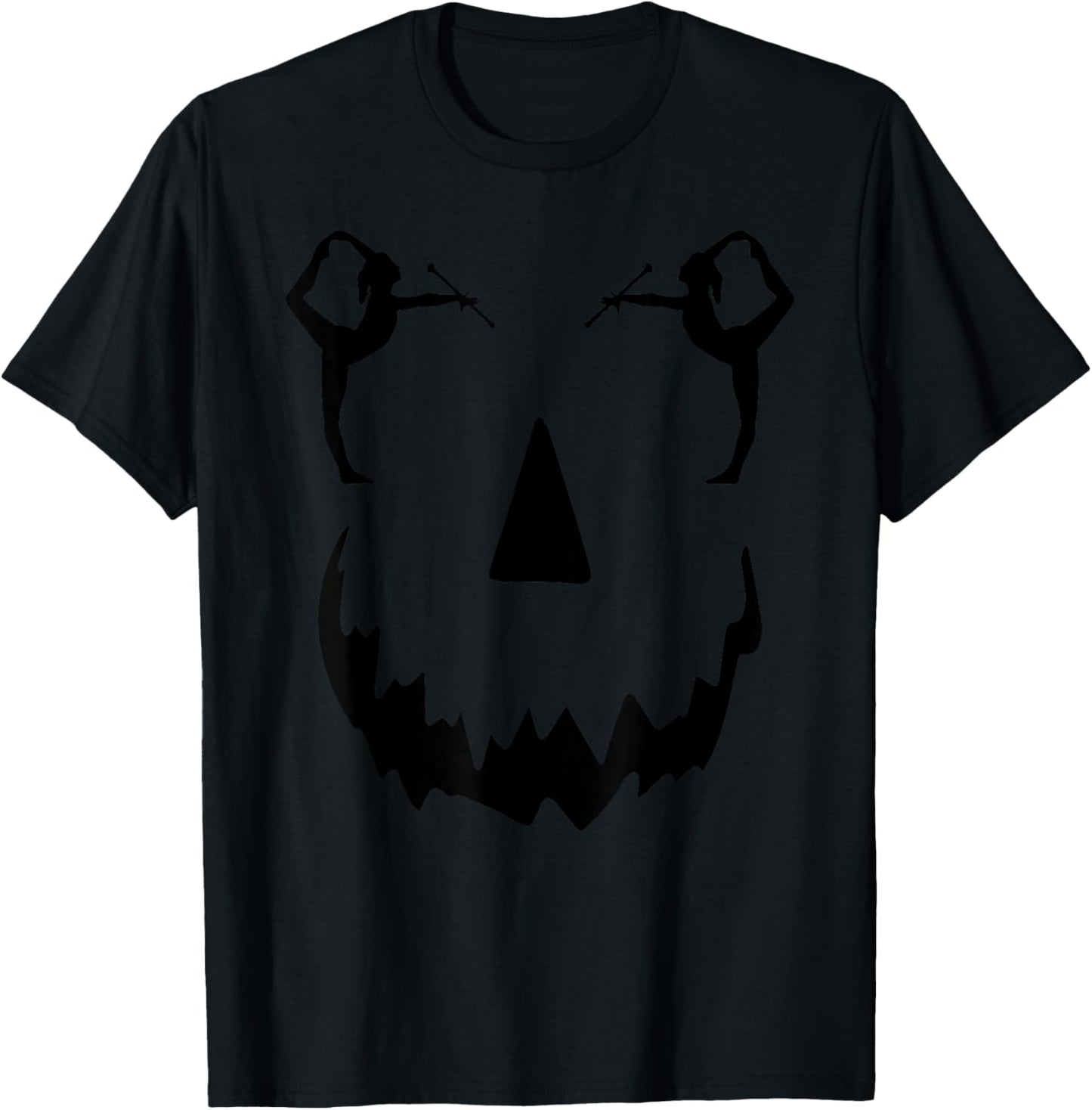 pumpkin Baton Twirler halloween T-Shirt - T-Shirt | Black