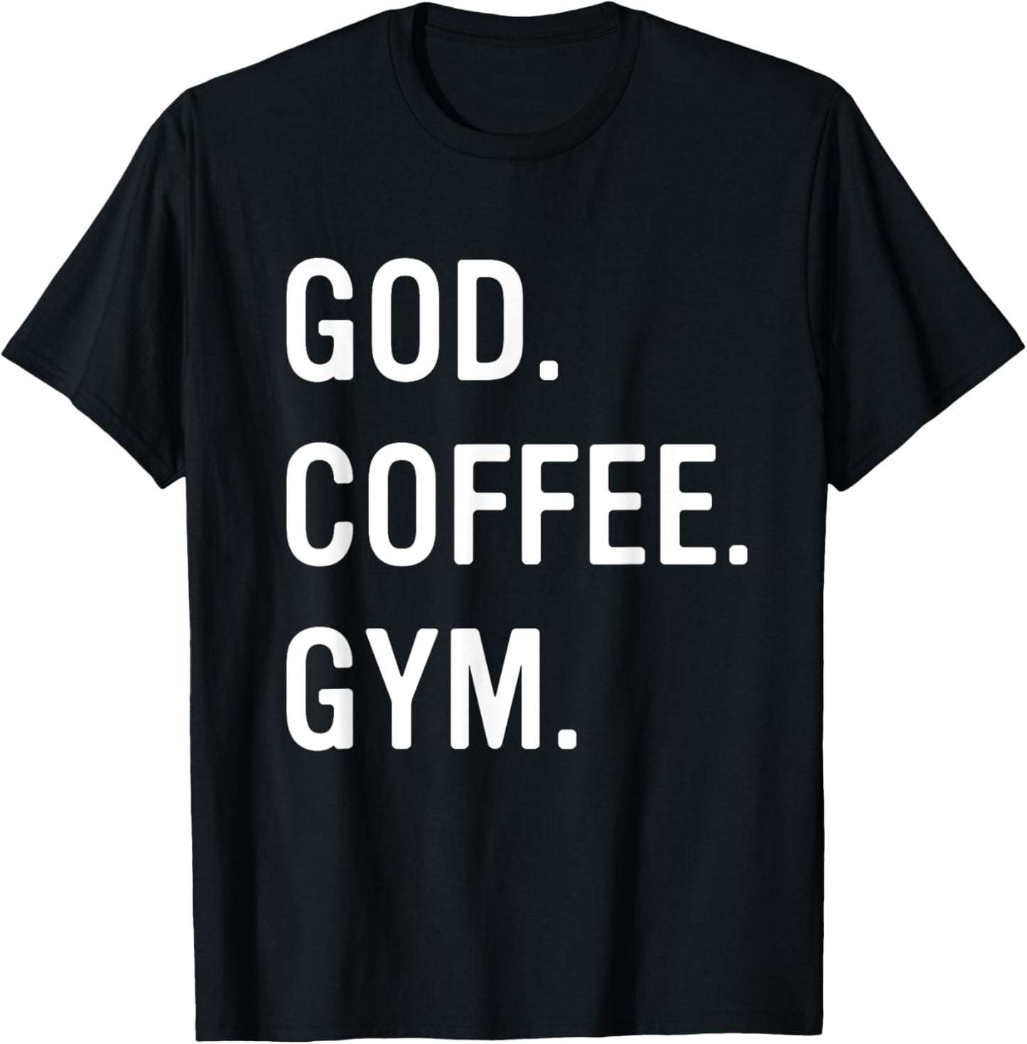 Christian God Coffee Gym Workout Women T-Shirt - T-Shirt | Black