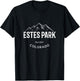 Original Estes Park Colorado Rocky Mountains Graphic Design T-Shirt - T-Shirt | Black