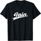 Classic 70s Retro Name Iain T-Shirt - T-Shirt | Black