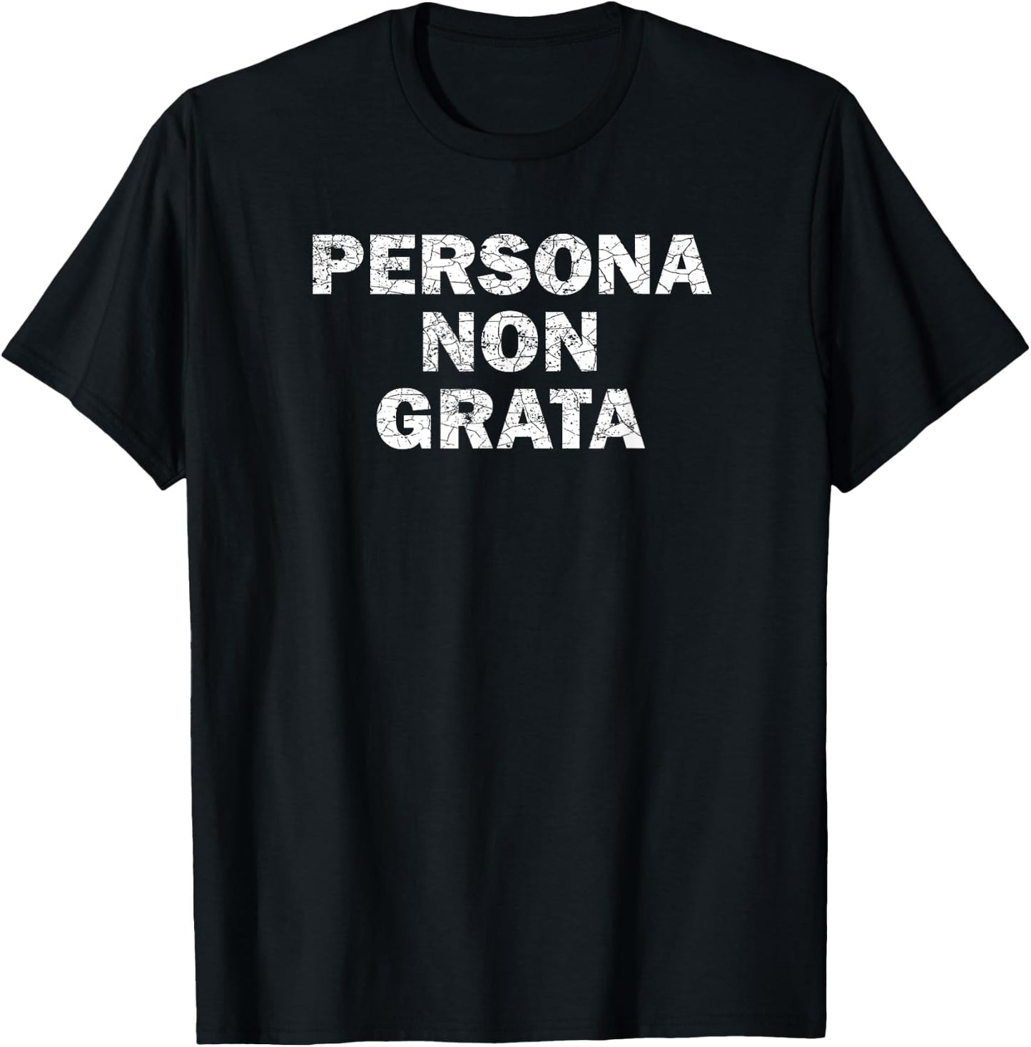 Persona Non Grata Funny Diplomacy Diplomatic Exile Gift T-Shirt - T-Shirt | Black