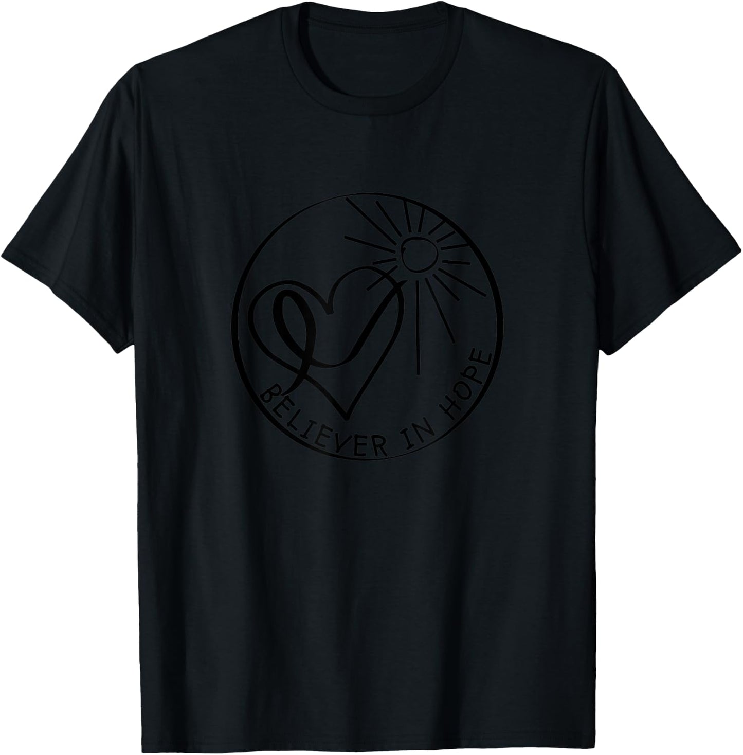 Believer in Hope T-Shirt - T-Shirt | Black