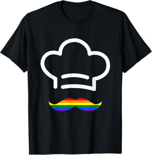 Cook Chef Funny LGBQT GAY Kitchen T-Shirt - T-Shirt | Black