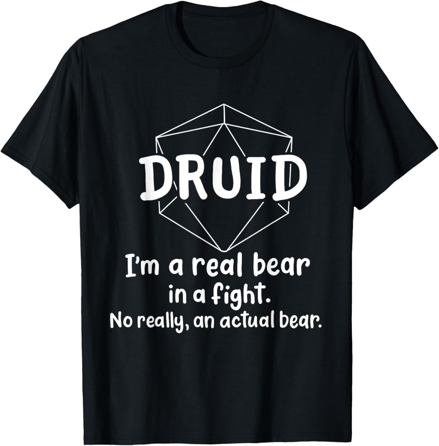 Druid Funny Character Joke Roleplaying Games RPG Gamer T-Shirt - T-Shirt | Black
