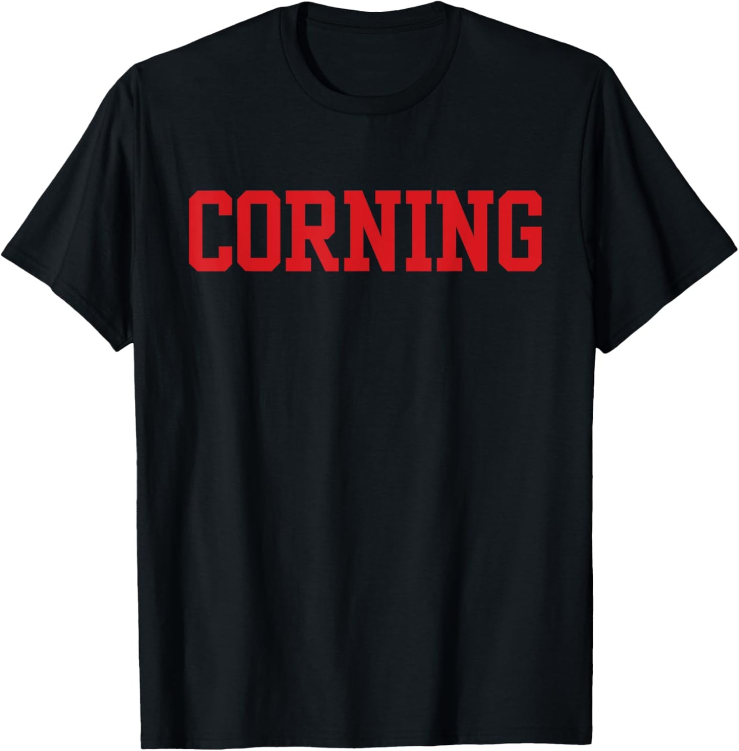 Corning Community College Apparel Sports Fan T-Shirt - T-Shirt | Black