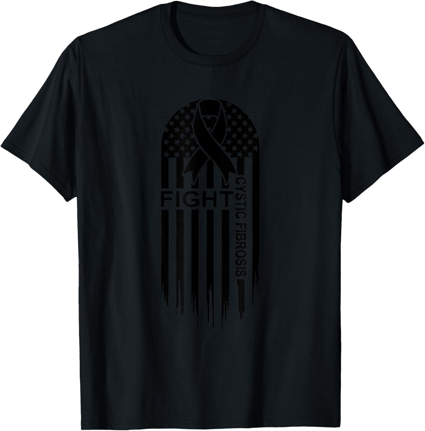 Cystic Fibrosis Awareness Pulmonary Fibrosis Pulmonologist T-Shirt - T-Shirt | Black