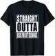 Straight Outta Ideas for Gift Exchanges Shirt White Elephant T-Shirt - T-Shirt | Black