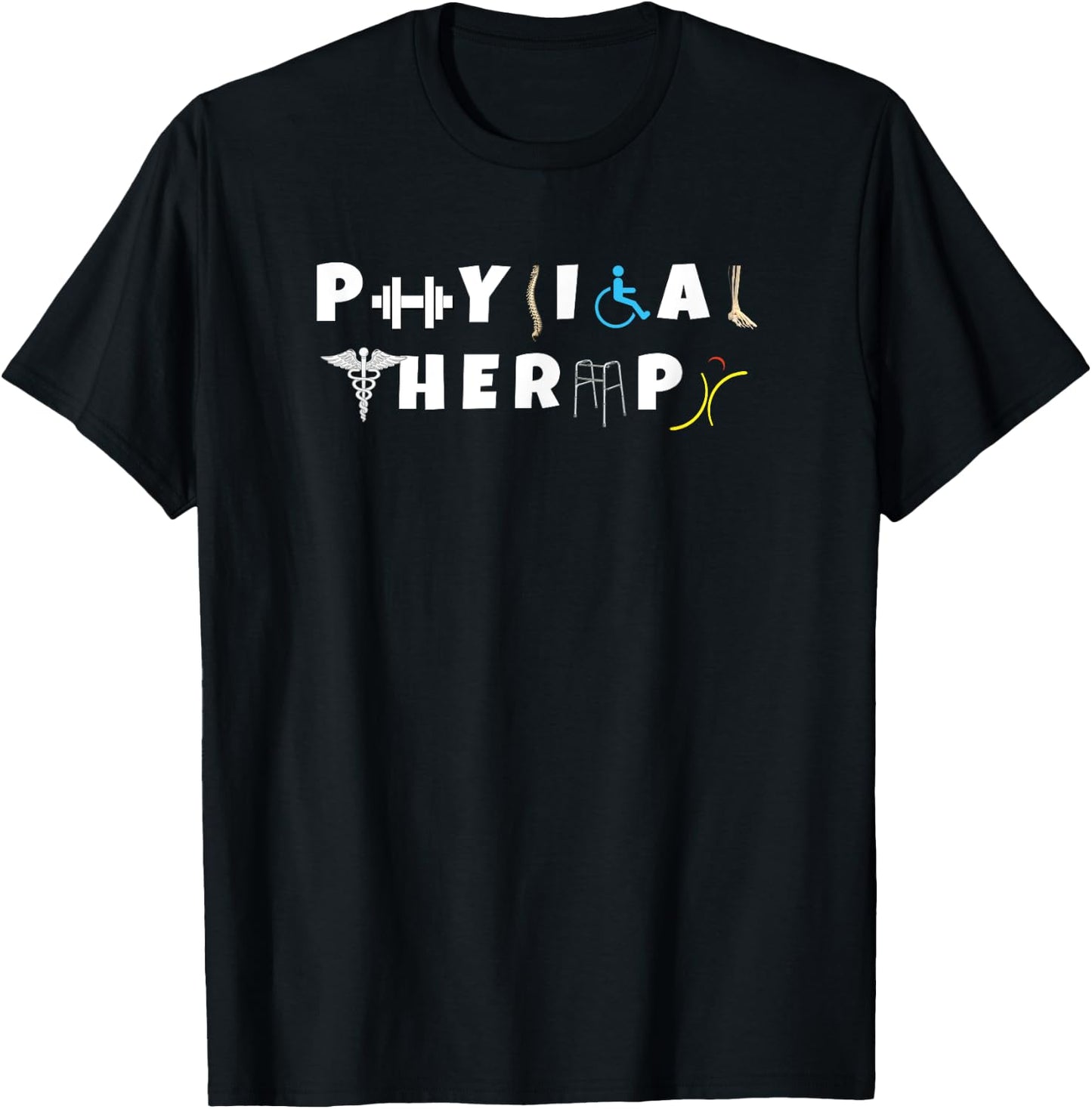 Physical Therapy Shirt Funny PT T-Shirt - T-Shirt | Black