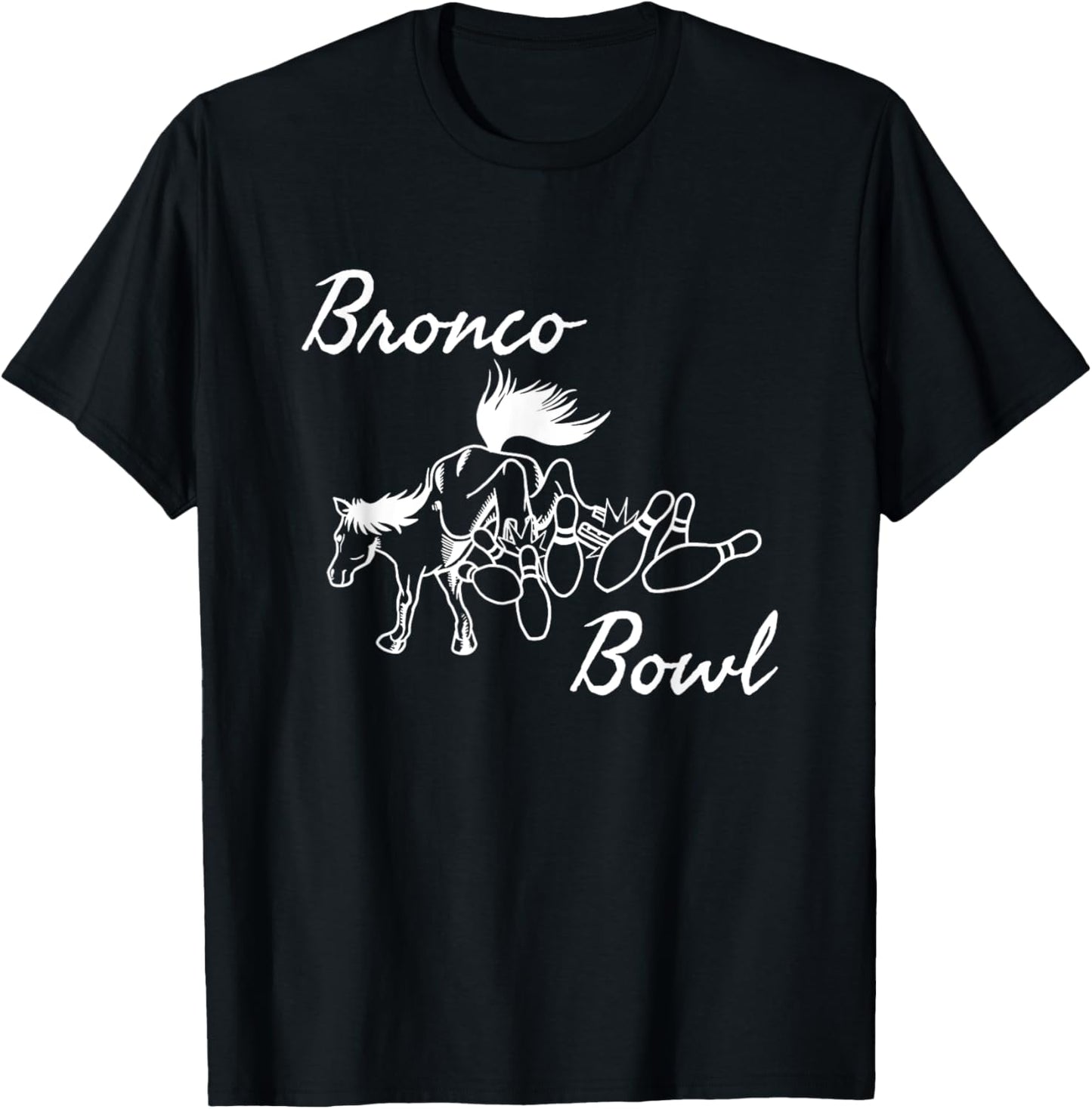 Vintage Dallas Bronco Bowl T-Shirt - T-Shirt | Black