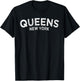Retro NYC Queens New York Gifts T-Shirt - T-Shirt | Black