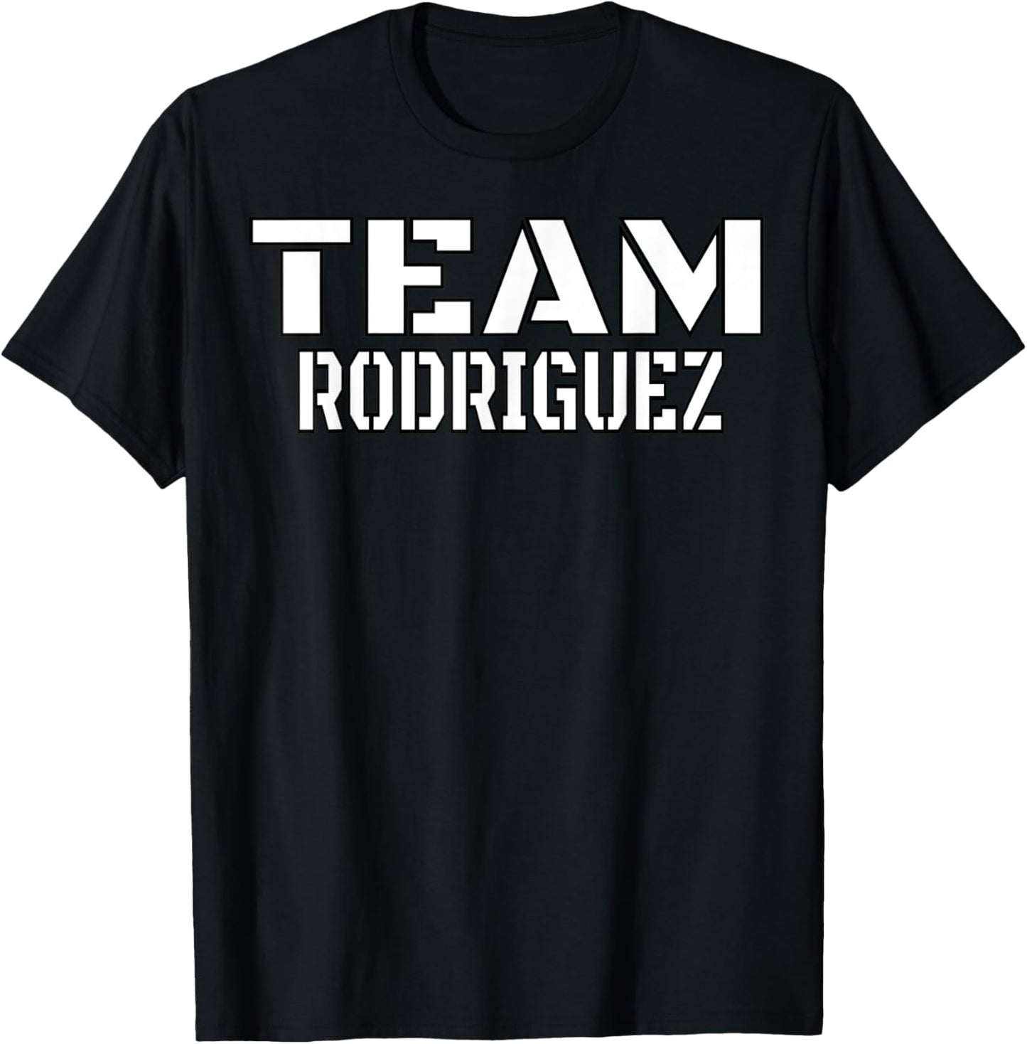 Team Rodriguez Family Custom T-Shirt - T-Shirt | Black